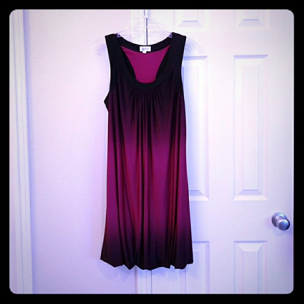 Oleg Cassini Purple Dress